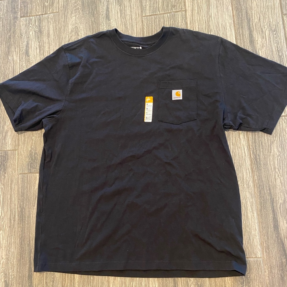 Carhartt Men's Black Pocket T-Shirt Loose Fit XL New!